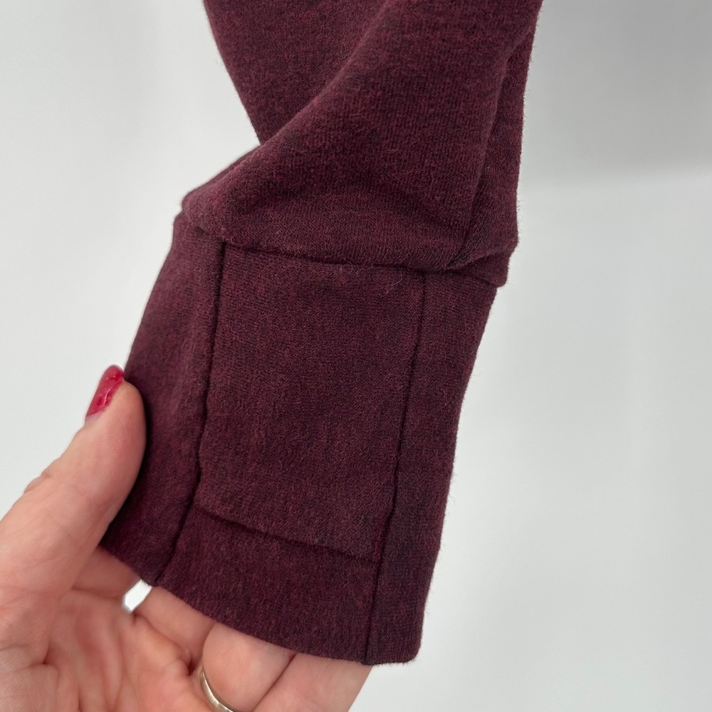 The North Face Motivation Mock Neck‎ Fleece Pullover Burgundy Size Large - Picture 6 of 12